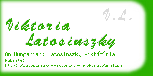 viktoria latosinszky business card